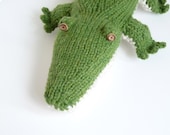 Alligator Muster gestrickt