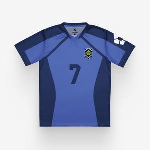 Blue Lock Eleven Soccer Jersey, Isagi Yoichi & Itoshi Rin Cosplay T-Shirt, Unisex Blue Lock Football Uniform