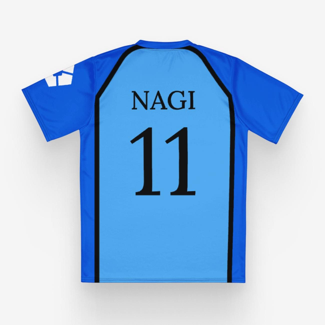 Manshine City Soccer Jersey, Blue Lock Cosplay Football T-Shirt, image size:1299x1299