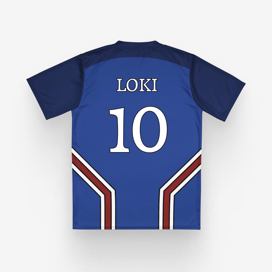 Paris X Gen (PXG) Soccer Jersey, Blue Lock Rin Itoshi Football T