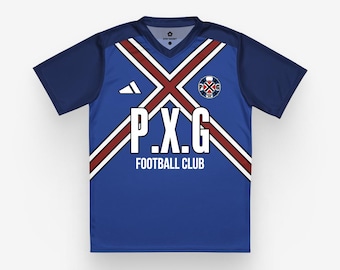 Paris x Gen (PXG) Fußball-Trikot, Blaues Lock Rin Itoshi Fußball-T-Shirt, Unisex Blaues Lock Sport-Shirt, Blaues Lock Cosplay Ryusei Shidou Shirt