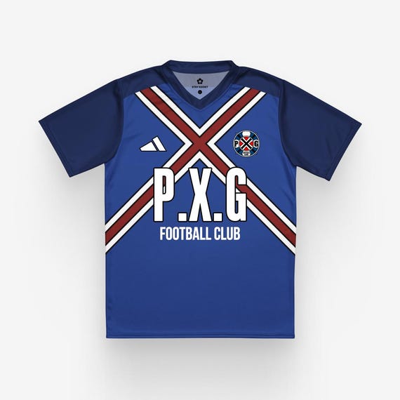 Paris X Gen (PXG) Soccer Jersey, Blue Lock Rin Itoshi Football T