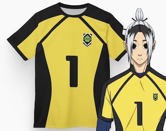 blue lock sport and cosplay t-shirt, gin gagamaru Goalkeeper unisex football shirt, soccer jersey, personalized blue lock soccer jersey