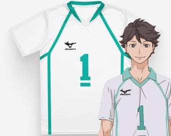 ハイキュー 梟谷スポーツジャージ、アニメバレーボールTシャツ、木兎