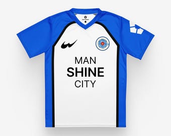 Manshine City Soccer Jersey v2, Blue Lock Cosplay Football T-Shirt, Nagi Seishiro Anime Jersey