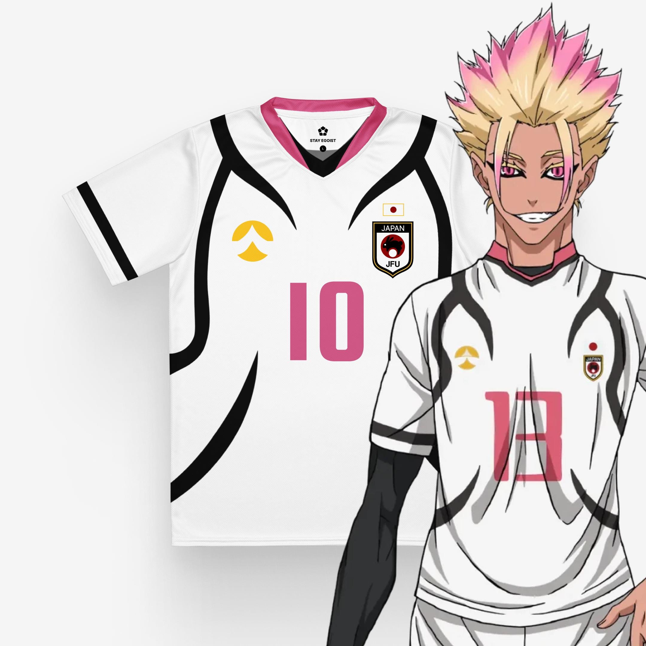 Buy Blue Lock Japan U-20 Soccer Jersey, Ryusei Shidou & Itoshi Sae