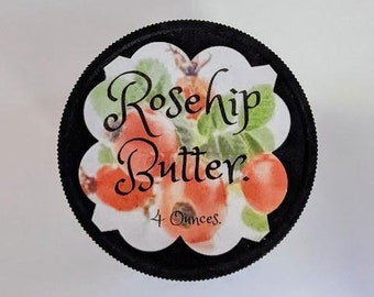 Pure & Decadent Rosehip Butter.  Healthy Botanical  Body Butter with just a few  ingredients.  Thick and generous. Melts into your skin!