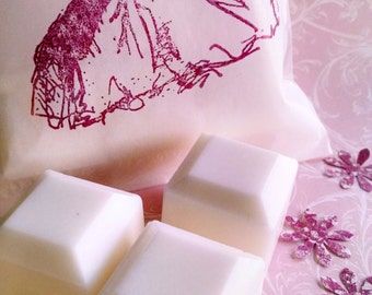 Three Sample Bars!  Morning In Provence.  Packaged in our Hand Decorated Bakery Bag!  So Lovely!!!  Feminine.