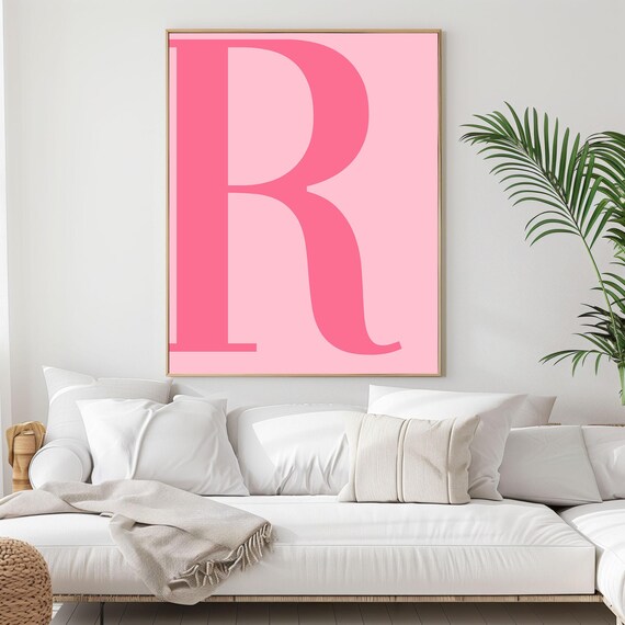 Pink Capital R Letter R Pink Design