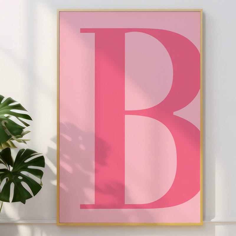 Letter B Poster - Etsy
