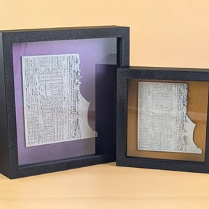 Carte en relief 3D Edgewater de Chicago