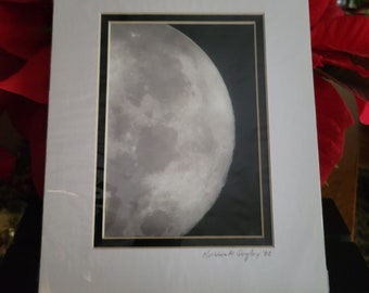Moon, 8x10 Print, Double Matt.