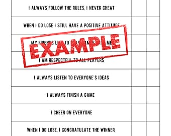 Am I a Good Sport Checklist