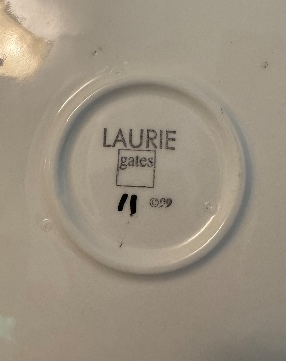 ☆ローリーゲイツ☆ LAURIE GATES☆ヴィンテージ ☆希少☆クッキージャ Laurie Gates Stoneware 18 Piece Set In Antilles Pattern. Stunning