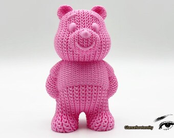 Oso / Impreso en 3D / Juguete de escritorio con forma de oso / Animal articulado / Accesorio de escritorio de juguete