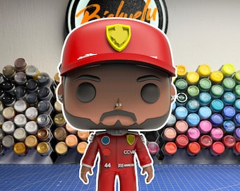 Britse coureur L H4 4 in het rode team 2026 | Verzamelbeeldje | Exclusieve editie voor motorsportfans