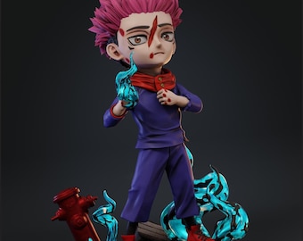 Anime Chibi Figure | Hand Painted Anime Figurine | Manga Collectible Statue | Otaku Gift