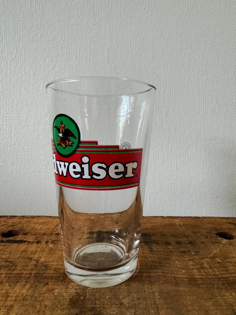 VINTAGE 1990 Budweiser Pint Glass - Bar Glass - Libby Glass - Retro ...