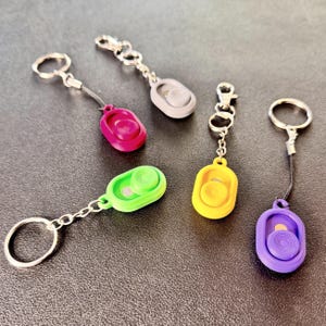 Mini Magnetic Haptic Fidget Slider Keychain: 3D Printed Sensory Toy
