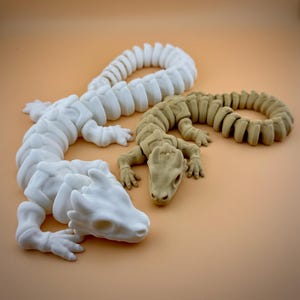 Dragon Skeleton - Articulated Flexi Fidget Dragon - 3D Printed