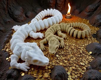 Squelette de dragon - Dragon articulé Flexi Fidget - Imprimé en 3D