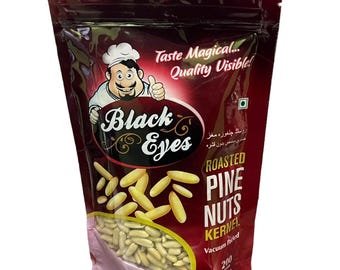 200g Fresh Chilghoza Pine Nuts Without Shell - Shelled Chilgoza Kernels, Premium Organic Healthy Snack