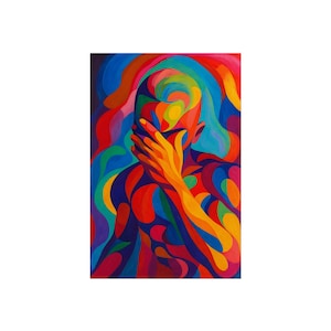 Vibrant Abstract Blonde Album Cover