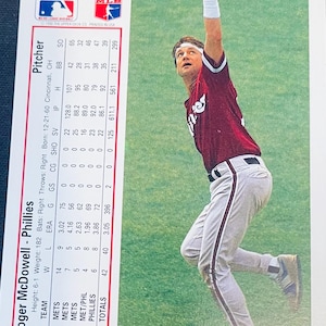 Roger McDowell 1991 Upper Deck #406 – Philadelphia Phillies – Vintage MLB Karte