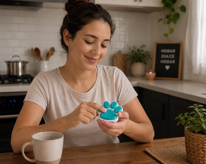 Paw Fidget Toy for Anxiety Relief | Cute Desk Sensory Clicker | ADHD Focus Toy | 3D Printed Stress Relief Gift for Kids & Adults