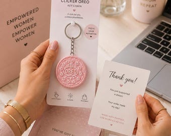 Clicker Key Chains Fidget Toy| 3D Printed Fidget Keychain | Cute Sensory Clicker | Purse Charm | Stress Relief Toy