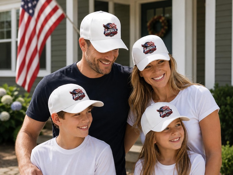 Make America Great Again Dad Cap | American Flag Eagle Embroidered Hat