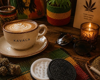 Herb Grinder | 3D Printed Pocket Grinder | Aesthetic Boho Smoke Accessory | Unique Gift for Him or Her