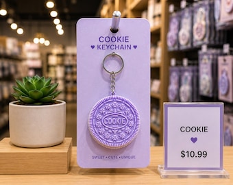 Clicker Key Chains Fidget Toy | 3D Printed Fidget Keychain | Anxiety Relief Clicker | Cute Sensory Toy Gift | EDC Bag Charm