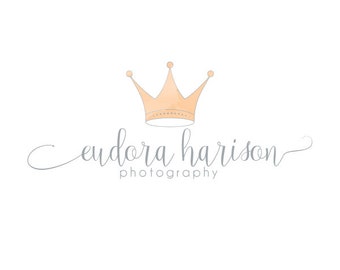 Crown Logo, Tiara Logo, Photography Logo, Princess Logo, Premade Logo, Custom Logo