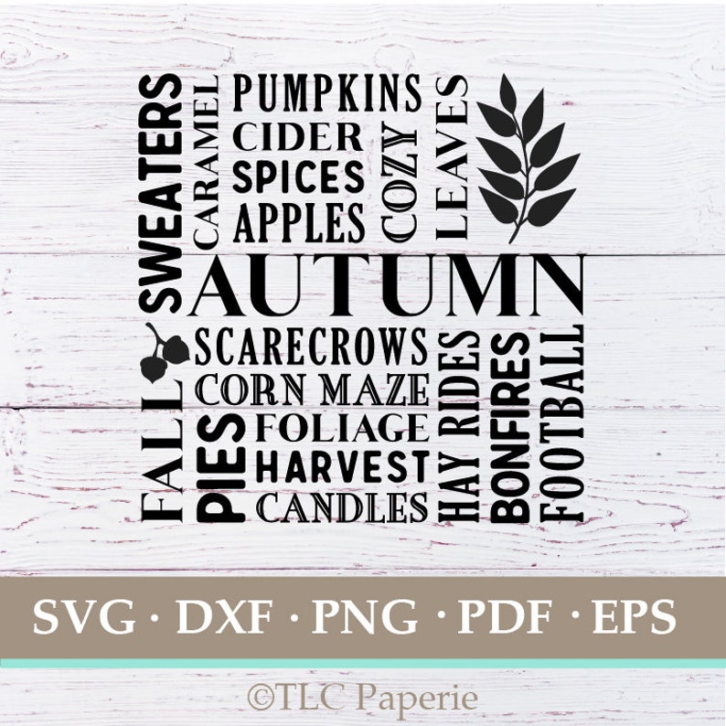 Subway Art Svg Autumn Fall Words Svg Subway Words Art Sign | Etsy