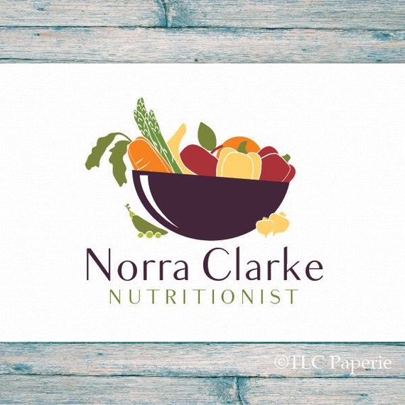 Nutritionist Logo Design Custom Logo Vegetables Logo Etsy