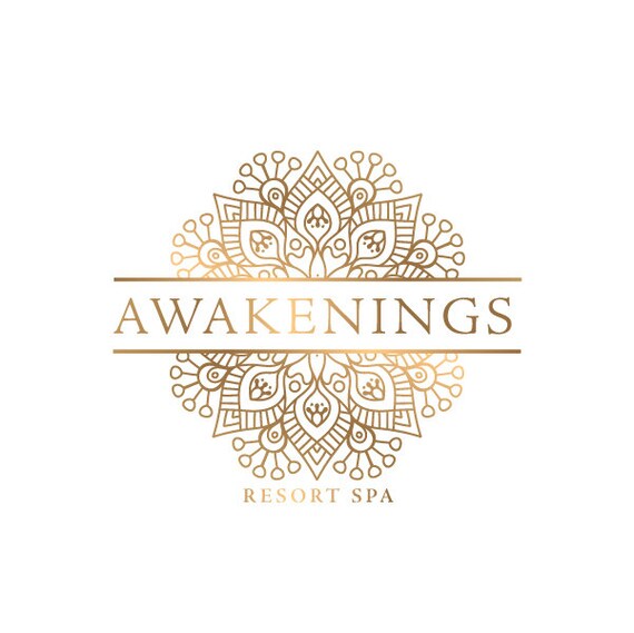 Mandala Logo Design Custom Logo Yoga Logo Celestial Logo | Etsy