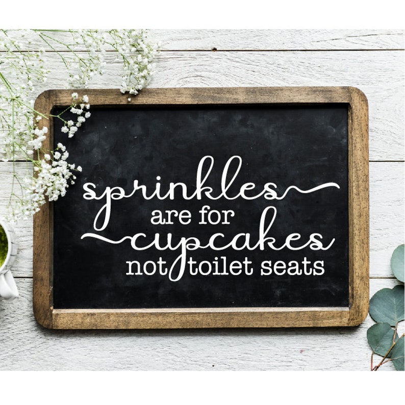Sprinkles Are for Cupcakes Not Toilet Seats Svg Dfx Pdf Eps Etsy