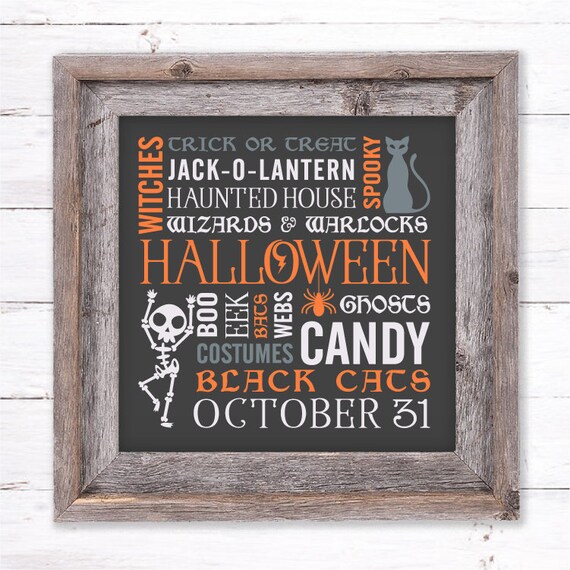 Download Subway Art Svg Halloween Words Svg Subway Words Art Sign Etsy