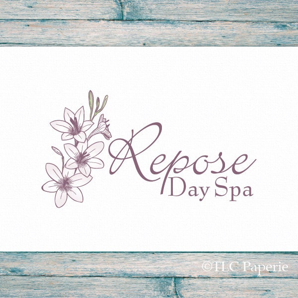 Premade Logo Design, Custom Logo,  Bath Body Logo, Soap Makers Logo, Florist Logo, Soap Logo, Flower Logo, Garden Logo, Photography Logo