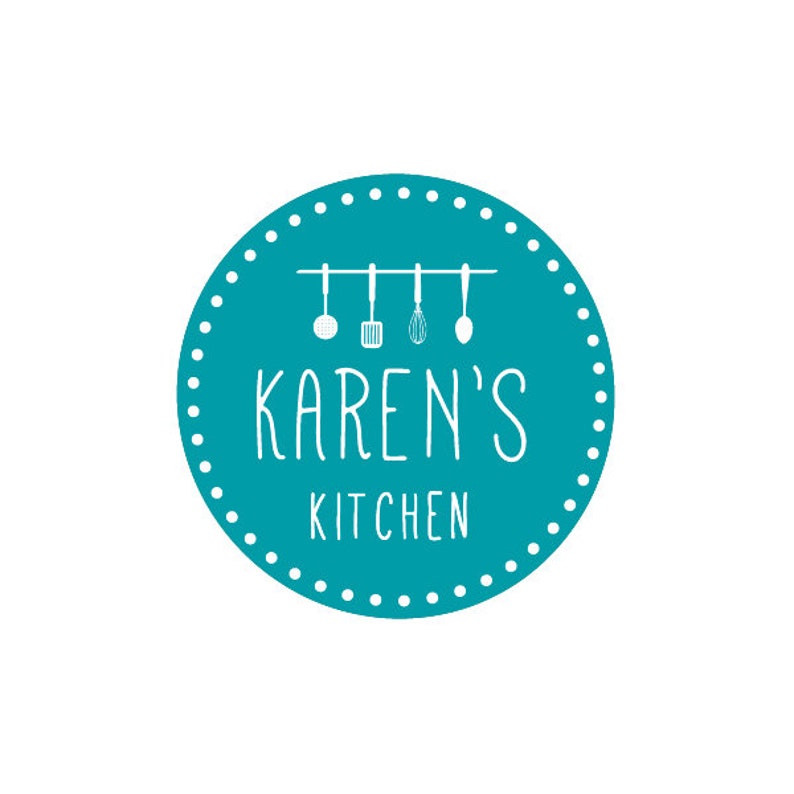 Kitchen Logo Design, Custom Logo, Utensils Logo, Business Logo, Premade Logo, Restaurant Logo, Cooks Logo, Chef Logo image 1