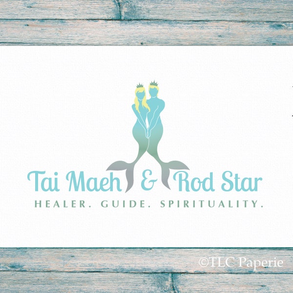 Mermaid  Logo Design, Custom Logo,  Nautical logo, Business Logo, Siren Logo, Premade Logo