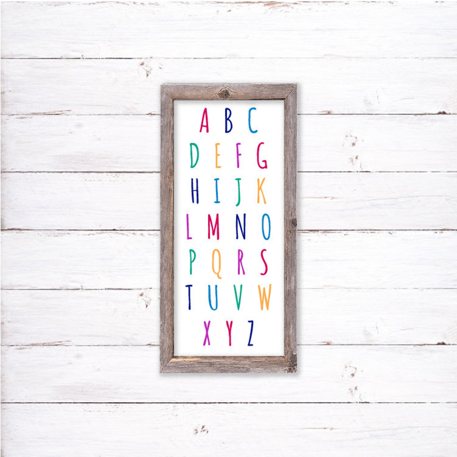 ABC Sign Svg Kids Room Svg Alphabet Sign SVG for Signs | Etsy