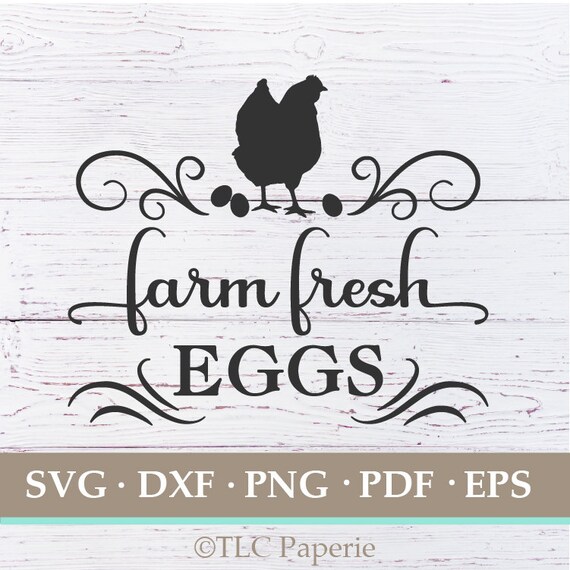 Farm Fresh Eggs Sign Svg For Signs Hen Clipart Chicken Etsy