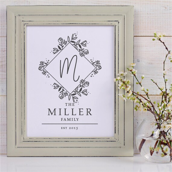 Download Monogram Sign Svg Last Name Svg Family Name Svg Wreath Svg Etsy
