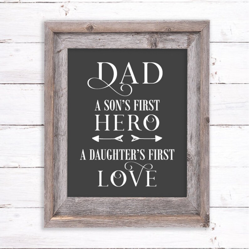 Dad A Son’s First Hero A Daughter’s First Love SVG | Etsy
