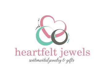 Jewelry Logo, Charm Logo, Heart Logo, Custom Logo, Photography Logo, Business Logo,  Premade Logo, Custom Logo Design