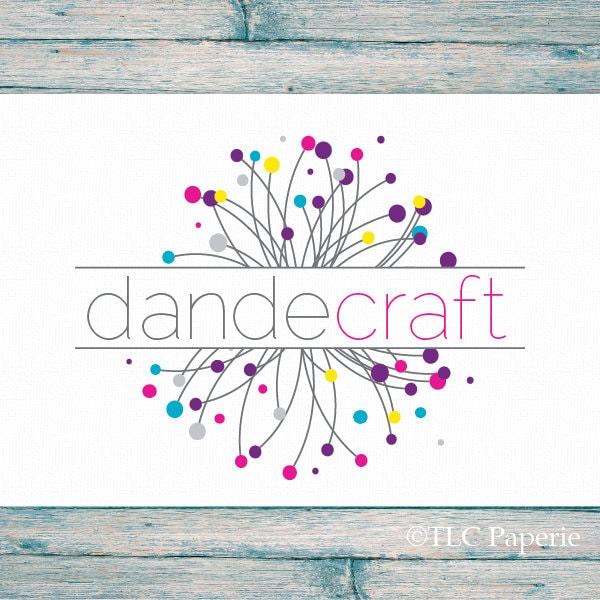 Dandelion Logo Design, Custom Logo, Photography Logo,  Soap Logo, Business Logo, Watermark, Premade Logo, Bath Beauty Logo, Craft Logo