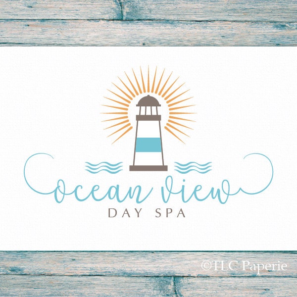 Lighthouse Logo Design, Custom Logo,  Soap Logo, Business Logo, Nautical Logo, Beach Logo, Ocean Logo