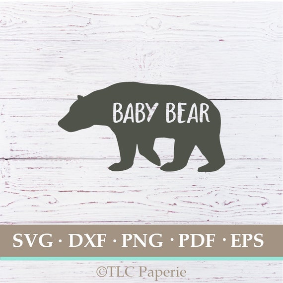 Download Baby Bear Svg Bear Clip Art Svg Files Family Bear Svg Etsy